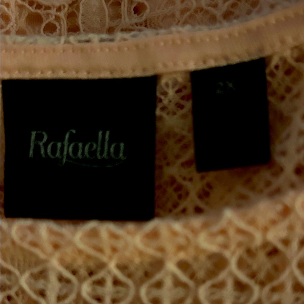 NWOT RAFAELLA Lace Blouse, with tank for full coverage… half sleeved, gorgeous! - Picture 3 of 6